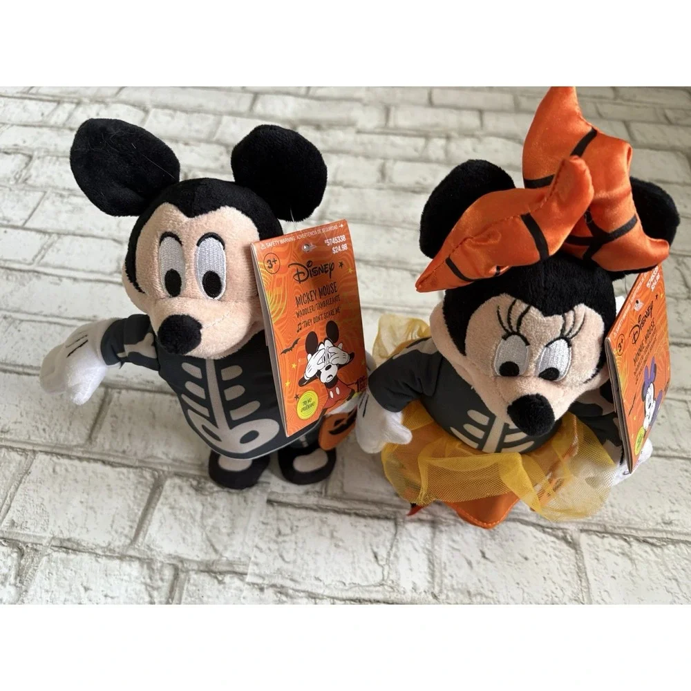 Disney Mickey & Minnie Disney 1-ft‎ Tabletop Musical Doll Animatronic Halloween